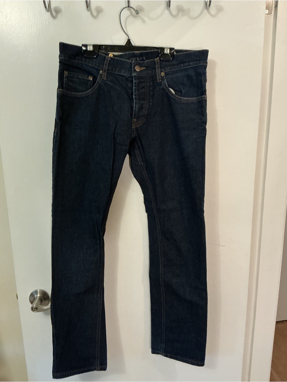 Prada Men’s Dark Indigo Straight Jeans
